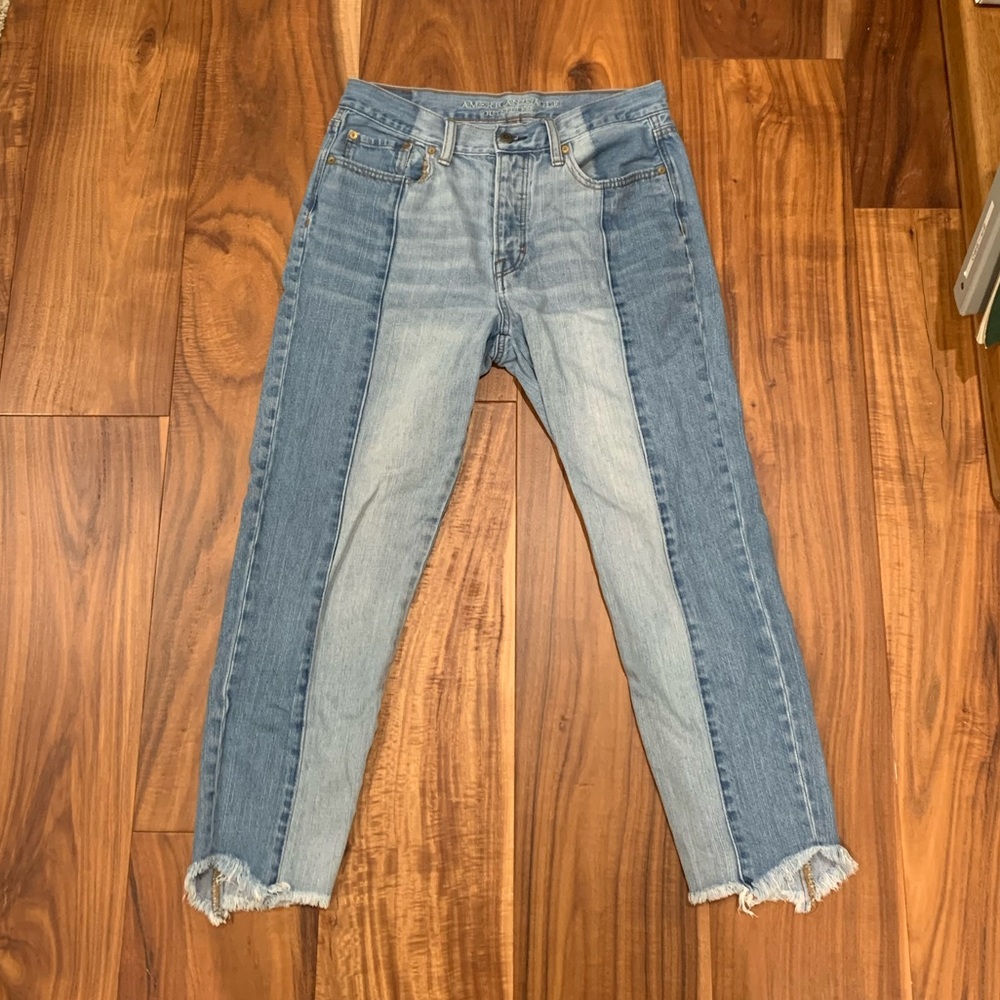 Denim High Rise Crop Jeans